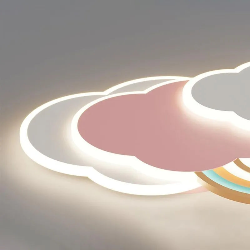 Close - up of Cloud - and - Rainbow - shaped Ceiling Light-2