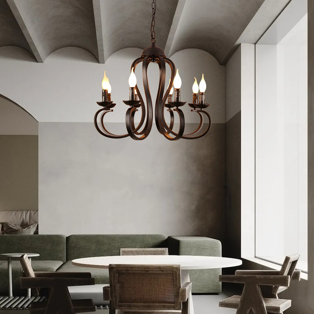 Metal Multi-Light Fixture for Dining Room/Living Room