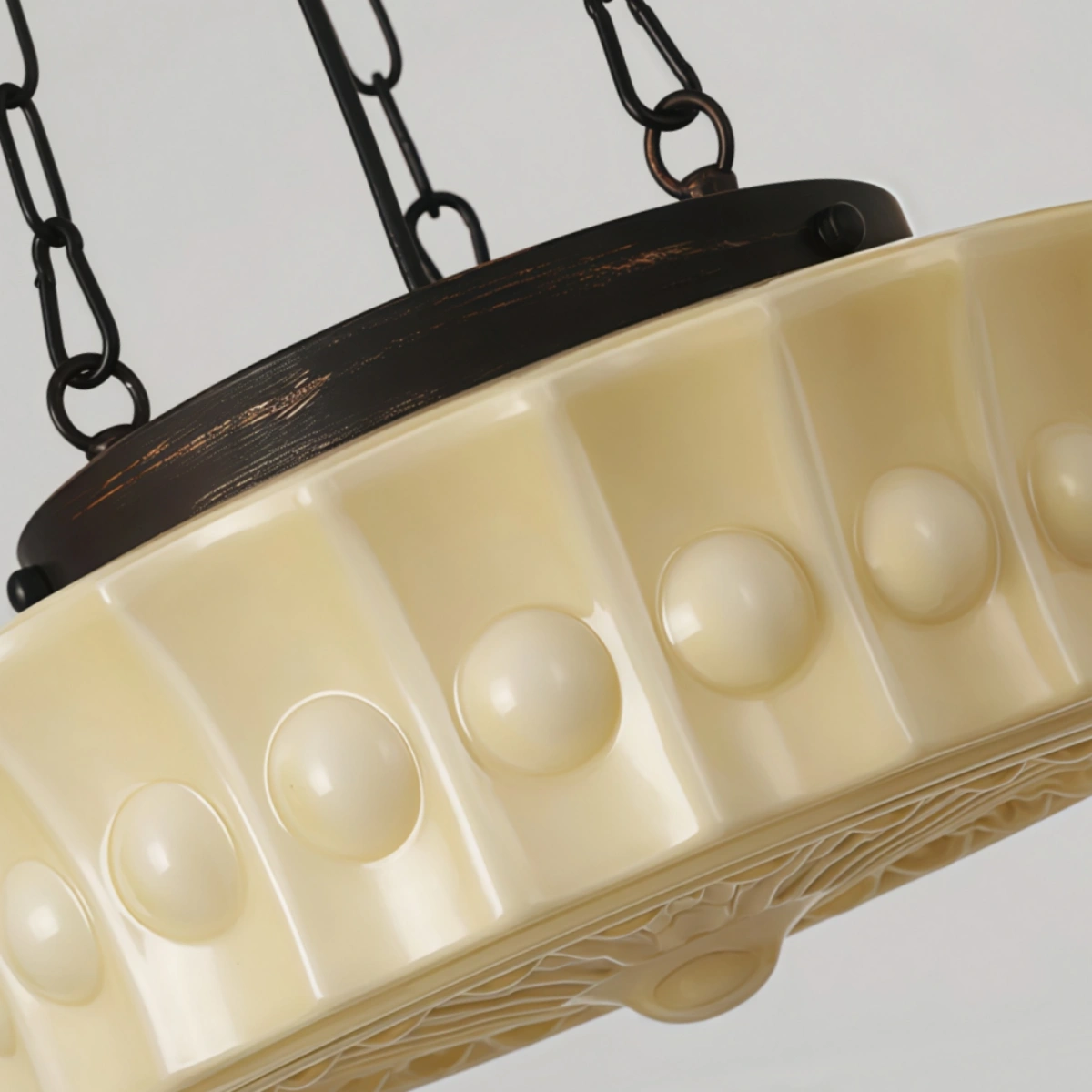 Crema Vintage Glass Pendant Light
