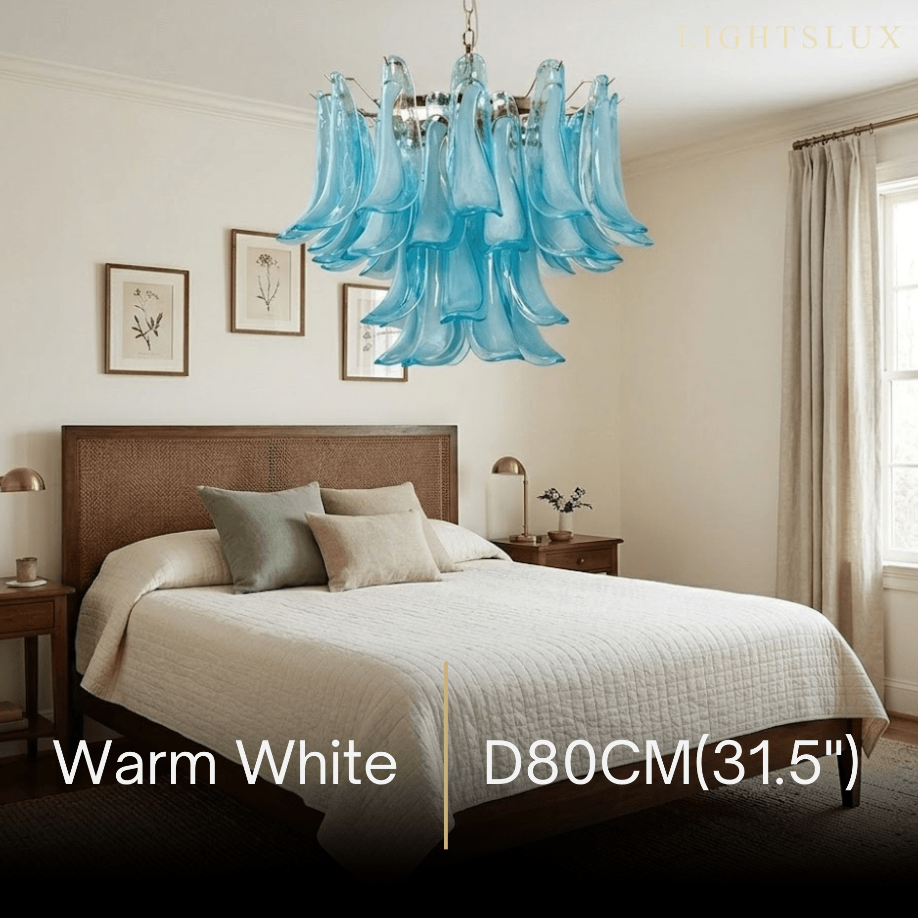 Glass_Pendant_Light_--_Blue_Transparent_for_Living_Room