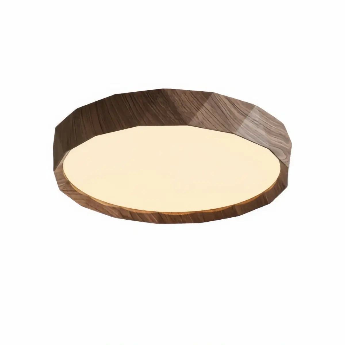 Arcato Vintage Wood‑Grain Ceiling Light - Iron & Acrylic for Living Room