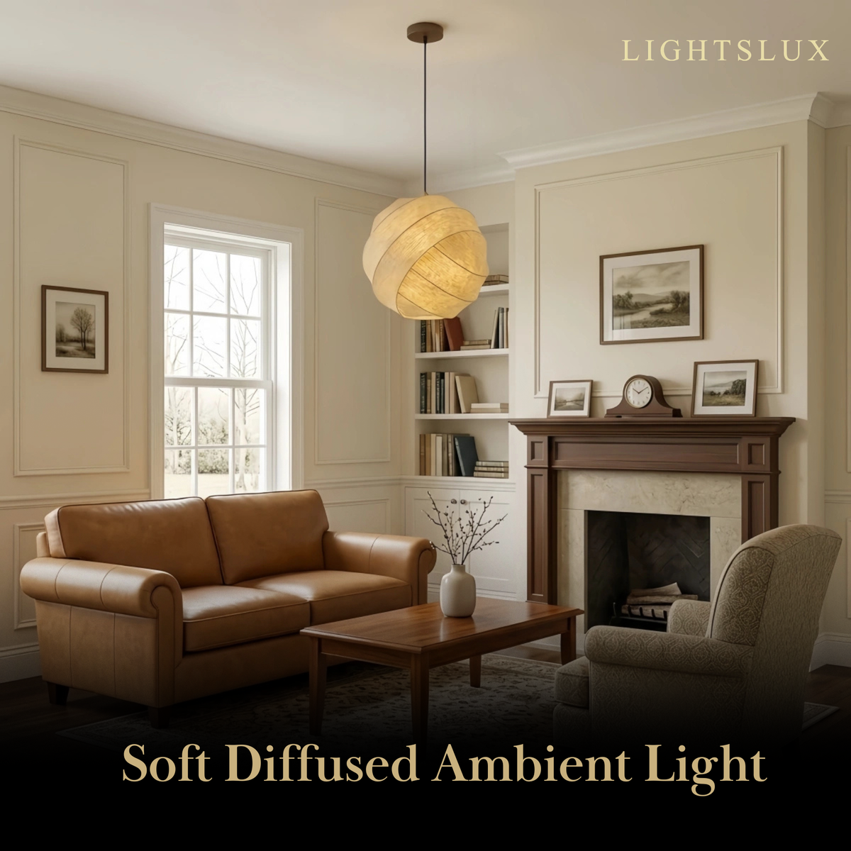 Sandora_Silk_Pendant_Light_--_White_Natural_Mulberry_for_BedRoom