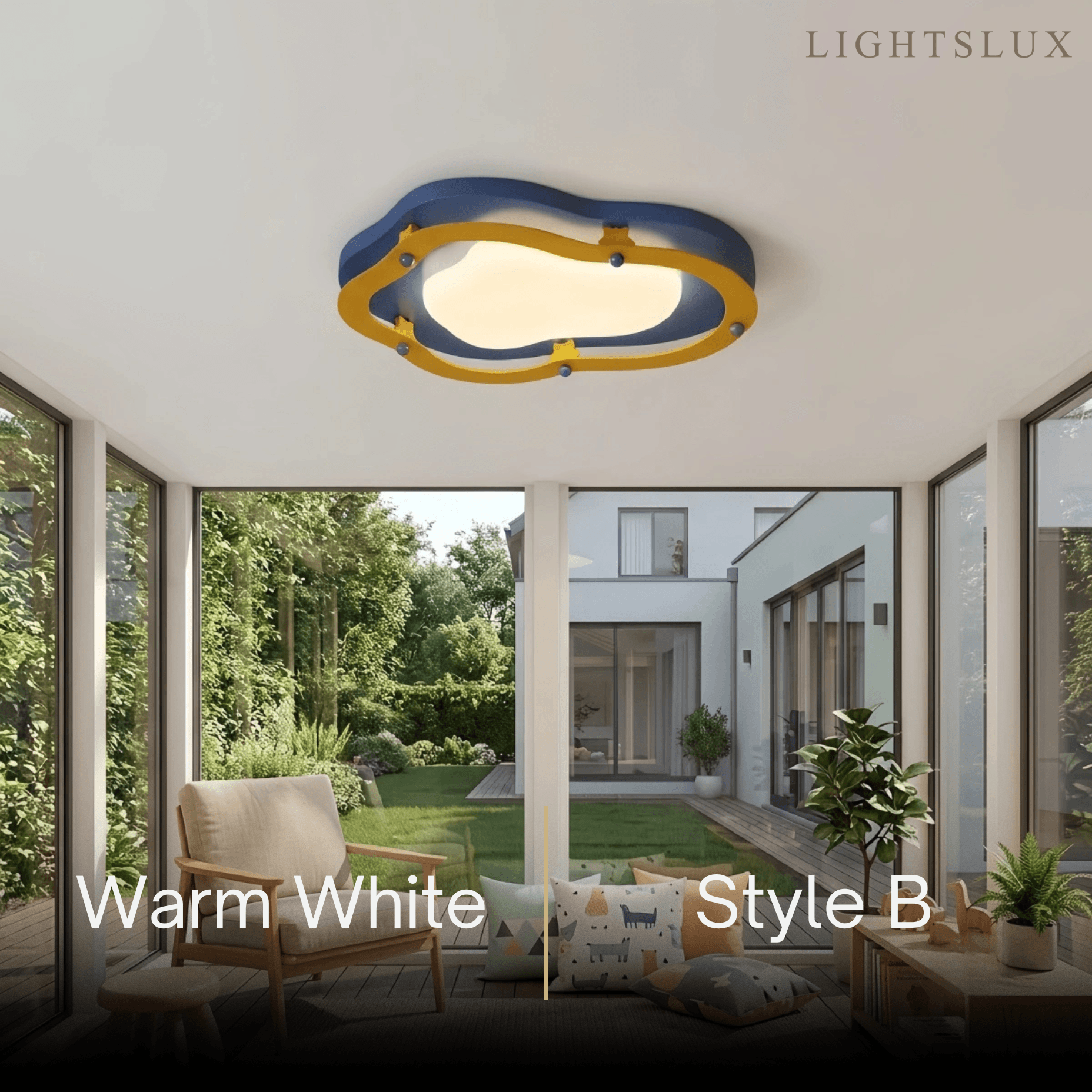 Morandia LED Ceiling Light--Multi-Color for Children's Study Room