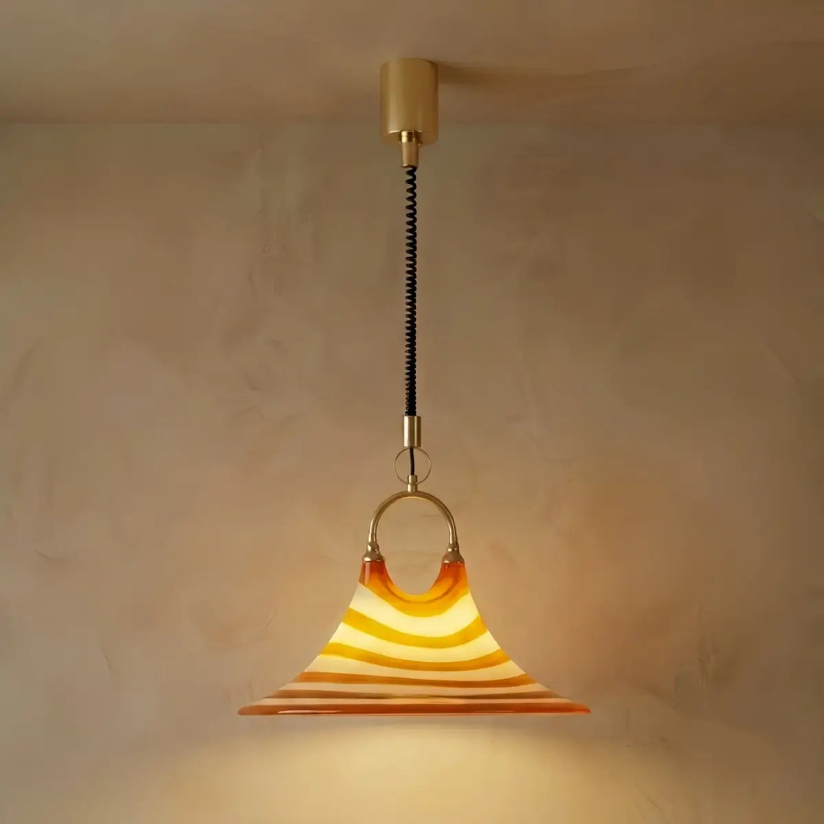Vivara Art Deco Pendant Light-- Iron & Acrylic for Living Room