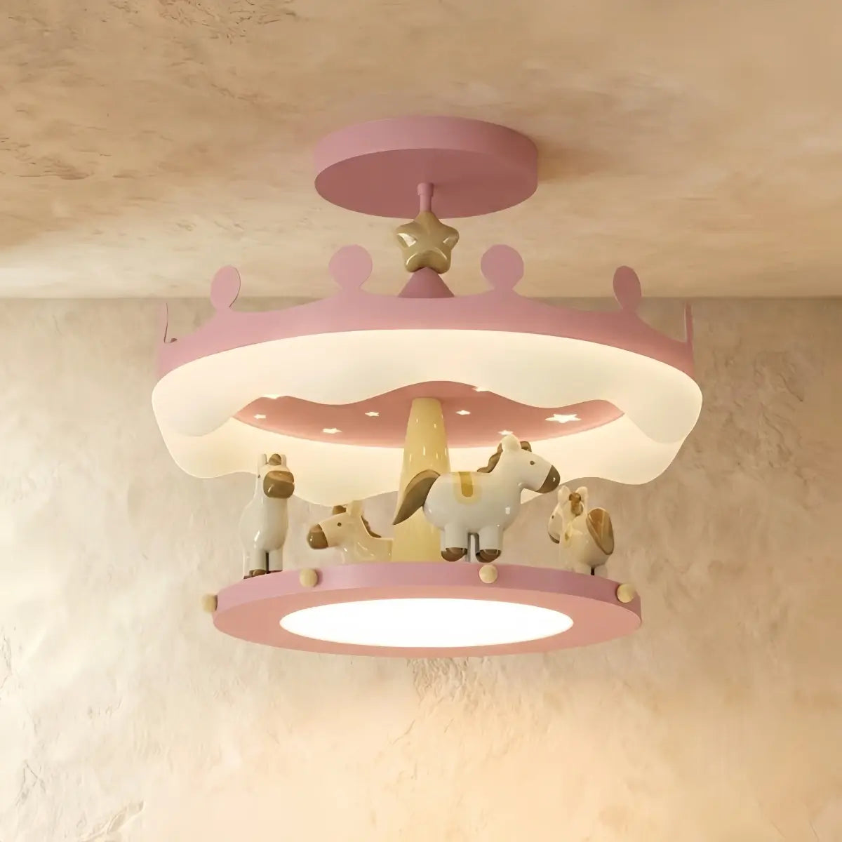 Cartoon Pendant Lamp -- Iron & PE Full-Spectrum LED for Children's Room