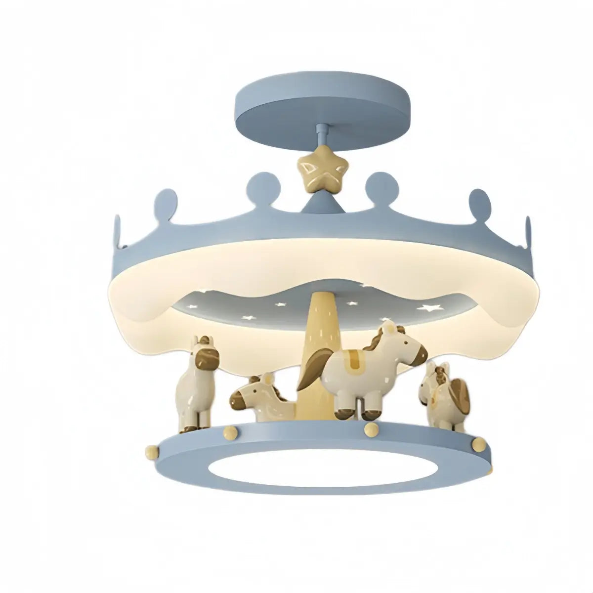 Cartoon Pendant Lamp -- Iron & PE Full-Spectrum LED for Children's Room