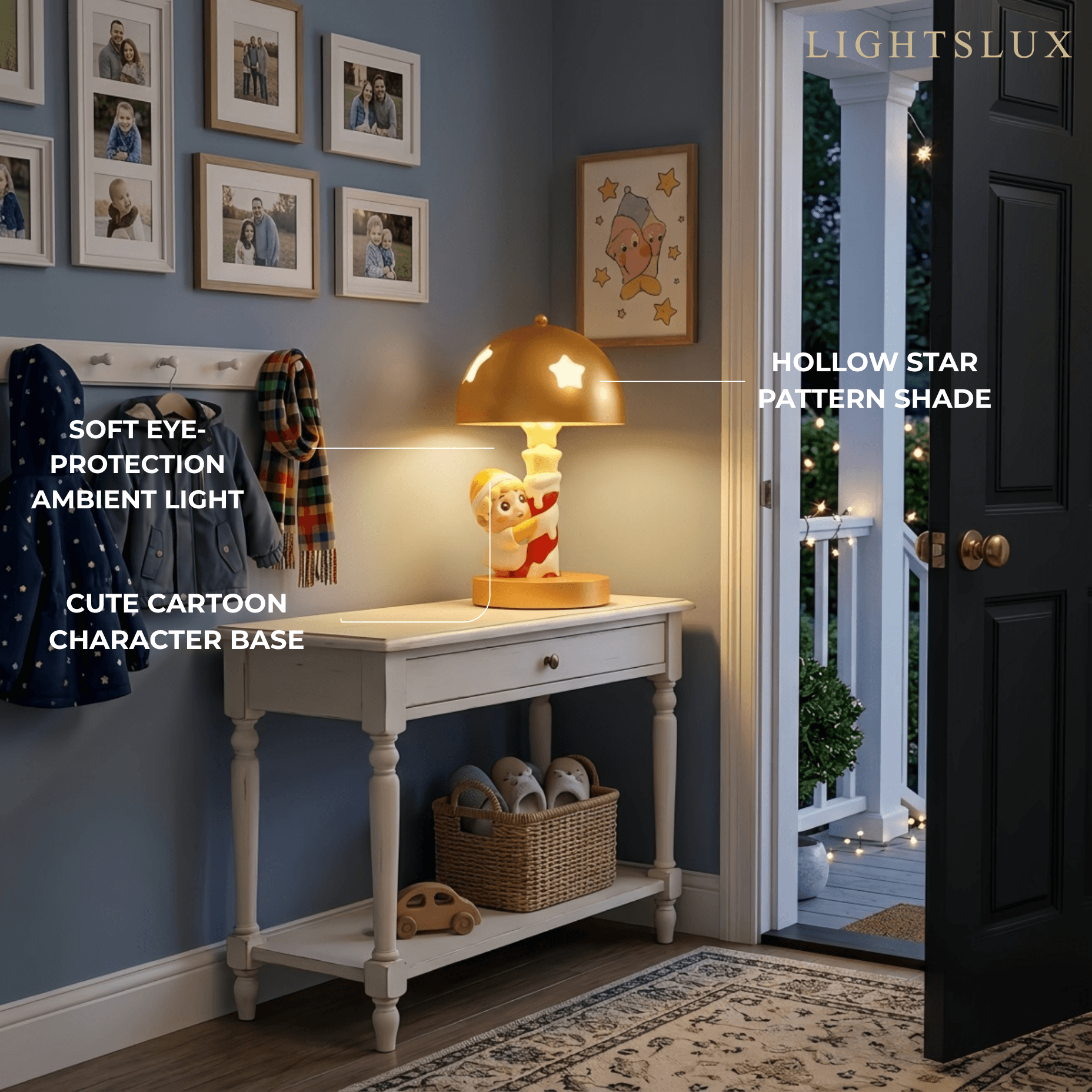 Cartoon Table Lamp for Kids Room Bedside2