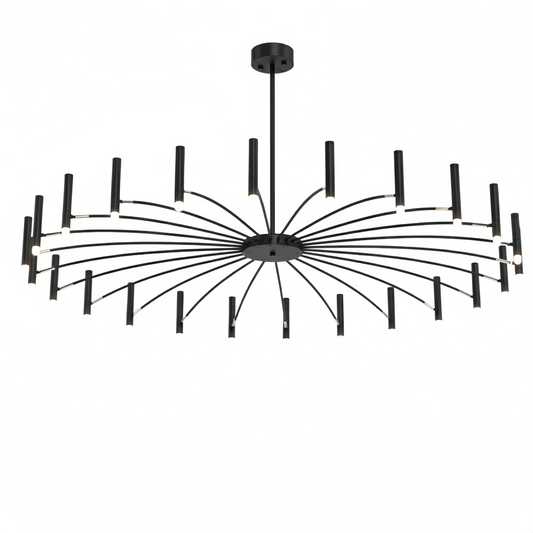 Contemporary Candle Chandelier with Adjustable