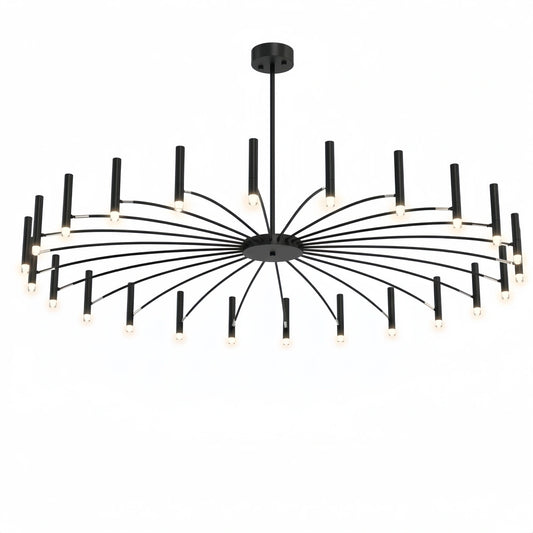Contemporary Candle Chandelier with Adjustable