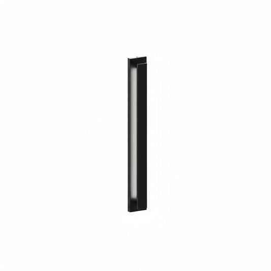 Modern Black Outdoor Wall Light with Vertical COB LED, Waterproof Exterior Sconce for Entryway & Patio