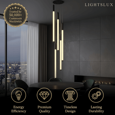 Nebula Multi-Tier Modern Chandelier - Waterfall Design for Staircases & High Ceilings