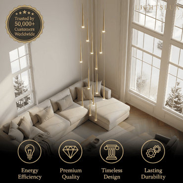 Design Chandelier - Versatile Statement Piece for Living Room/Entryway