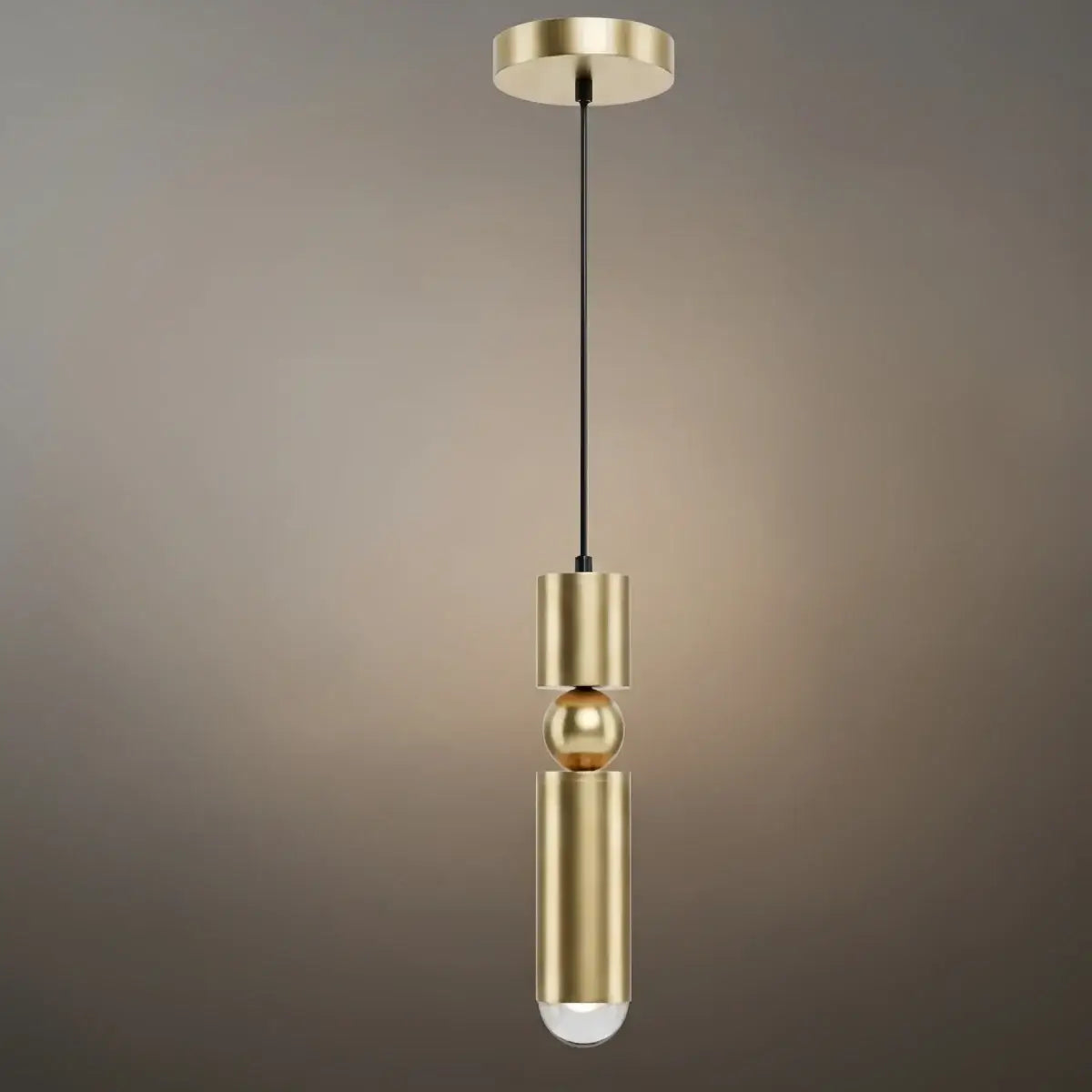 Modern Gold Pendant Light with Soft Warm Glow for Contemporary Interiors