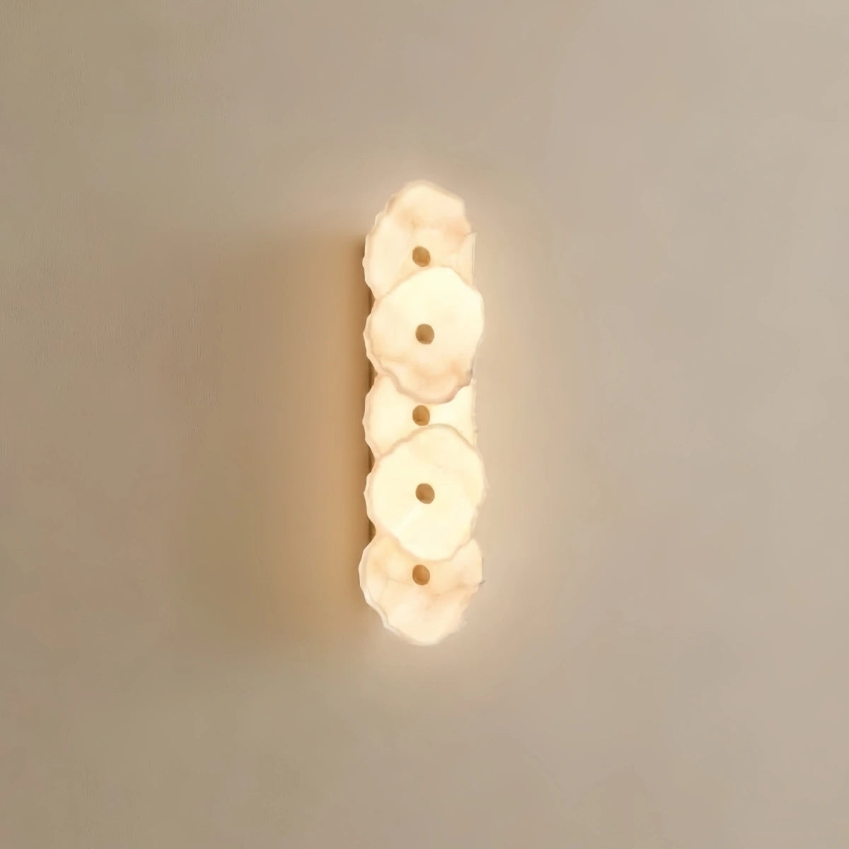 Wall Sconce – Hand-Layered with Brushed Gold Brass for Living Room