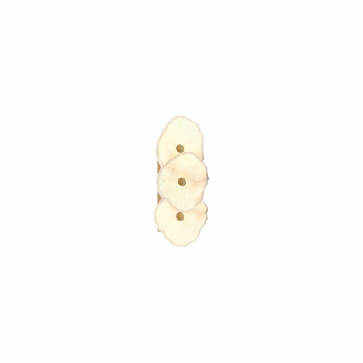 Excelis Royal Alabaster Petal Wall Sconce – Hand-Layered with Brushed Gold Brass for Living Room