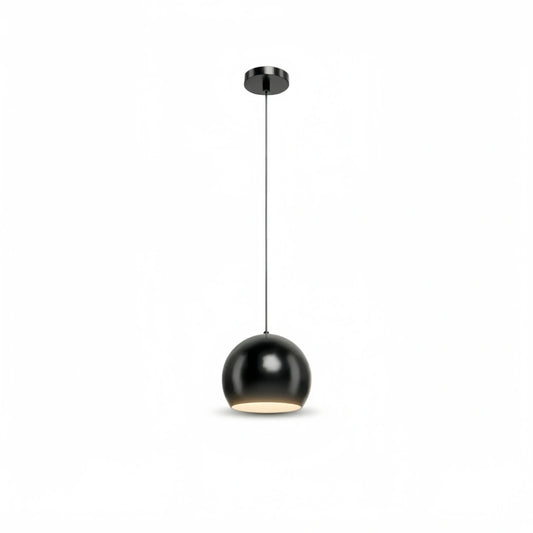 Excelis Modern Dome Pendant Light – Brushed Gold/Matte Black for Kitchen Island