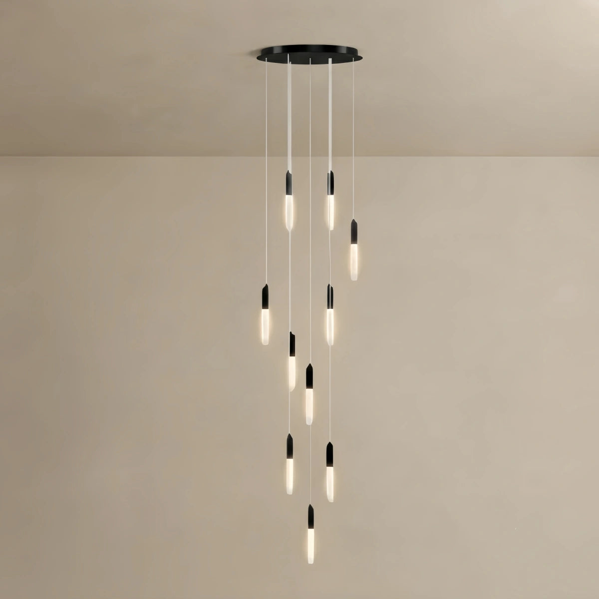 Luxury Cascade Crystal Chandelier – Reflecting & Refracting Light Brilliant Staircase