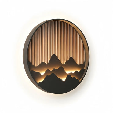 Lunara Modern Waterproof Wall Light – Circular Stainless Steel LED for Indoor/Outdoor