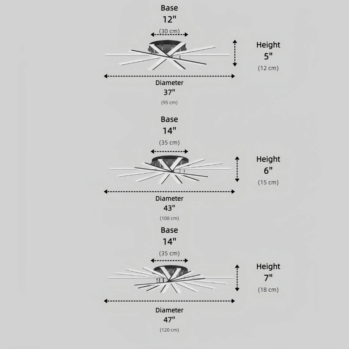 Nebula Modern Geometric Linear Ceiling Light – Black Ash/Metallic Gold for Living Room