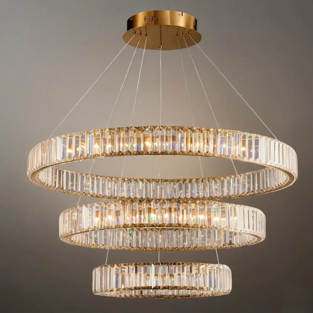 Modern Interlaced Ring Pendant Light