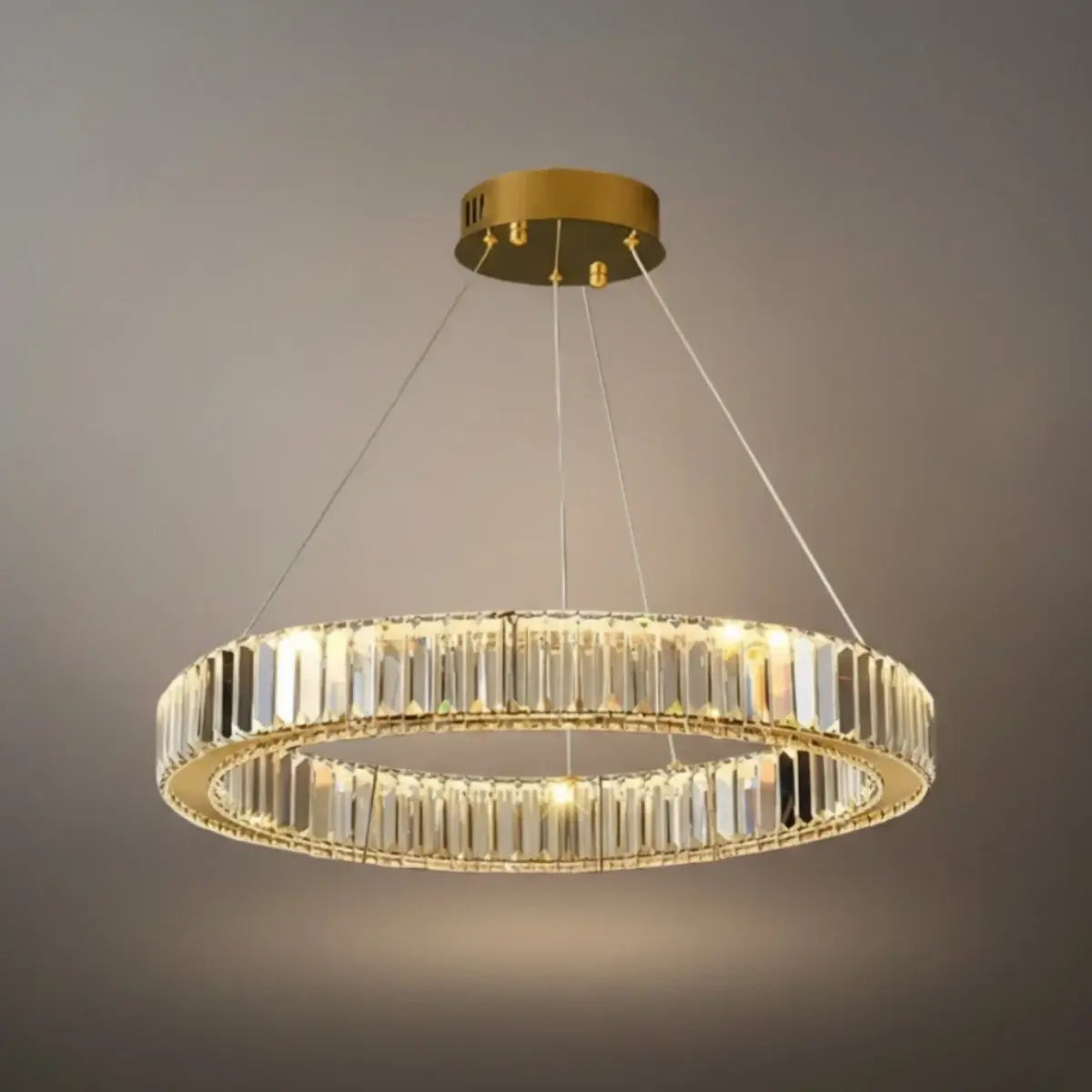 Modern Interlaced Ring Pendant Light