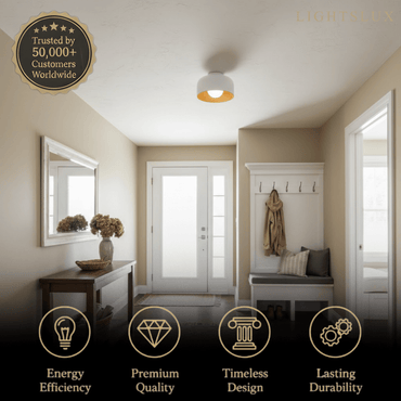 Modern Industrial Sphere Ceiling Light