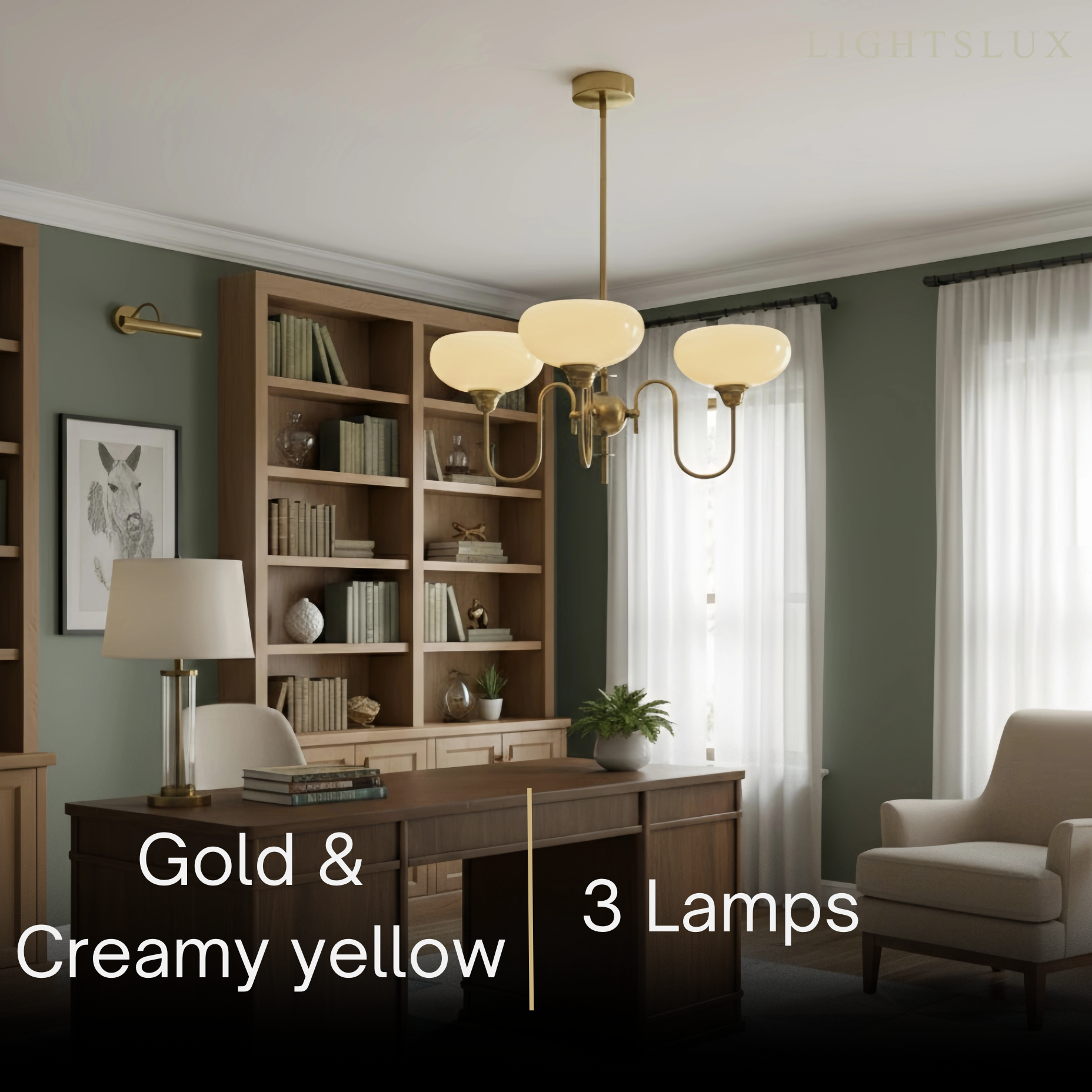 Modern Glass Chandelier – Gold or Chrome Multi-Light Ceiling Lamp