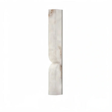 Alabaster Wall Sconce – LED Stone Wall Light in Gold or Black for Living Room