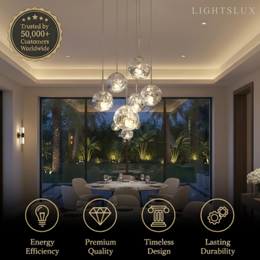 Contemporary Twisted Pendant Lamp — Mirror Finish in 4 Color for Dining Room/Living Room