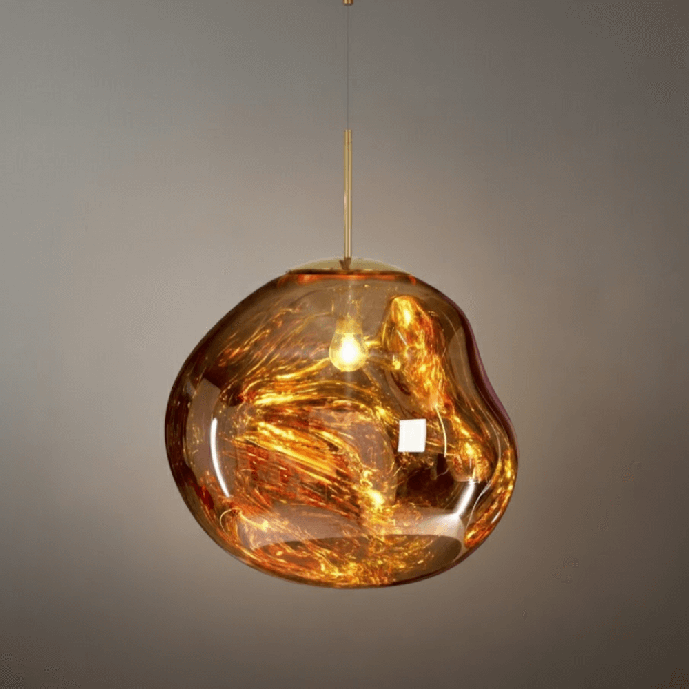 Contemporary Twisted Pendant Lamp — Mirror Finish in 4 Color