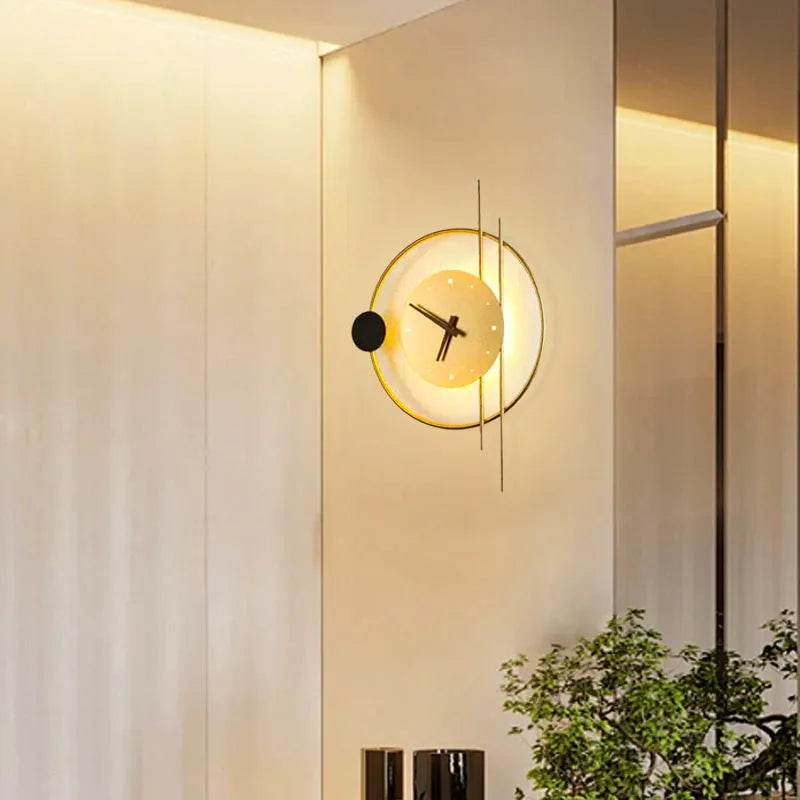 Art Deco Wall LampClock-Inspired