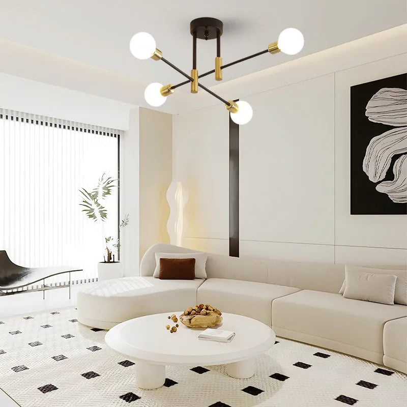 Modern Branching Chandelier