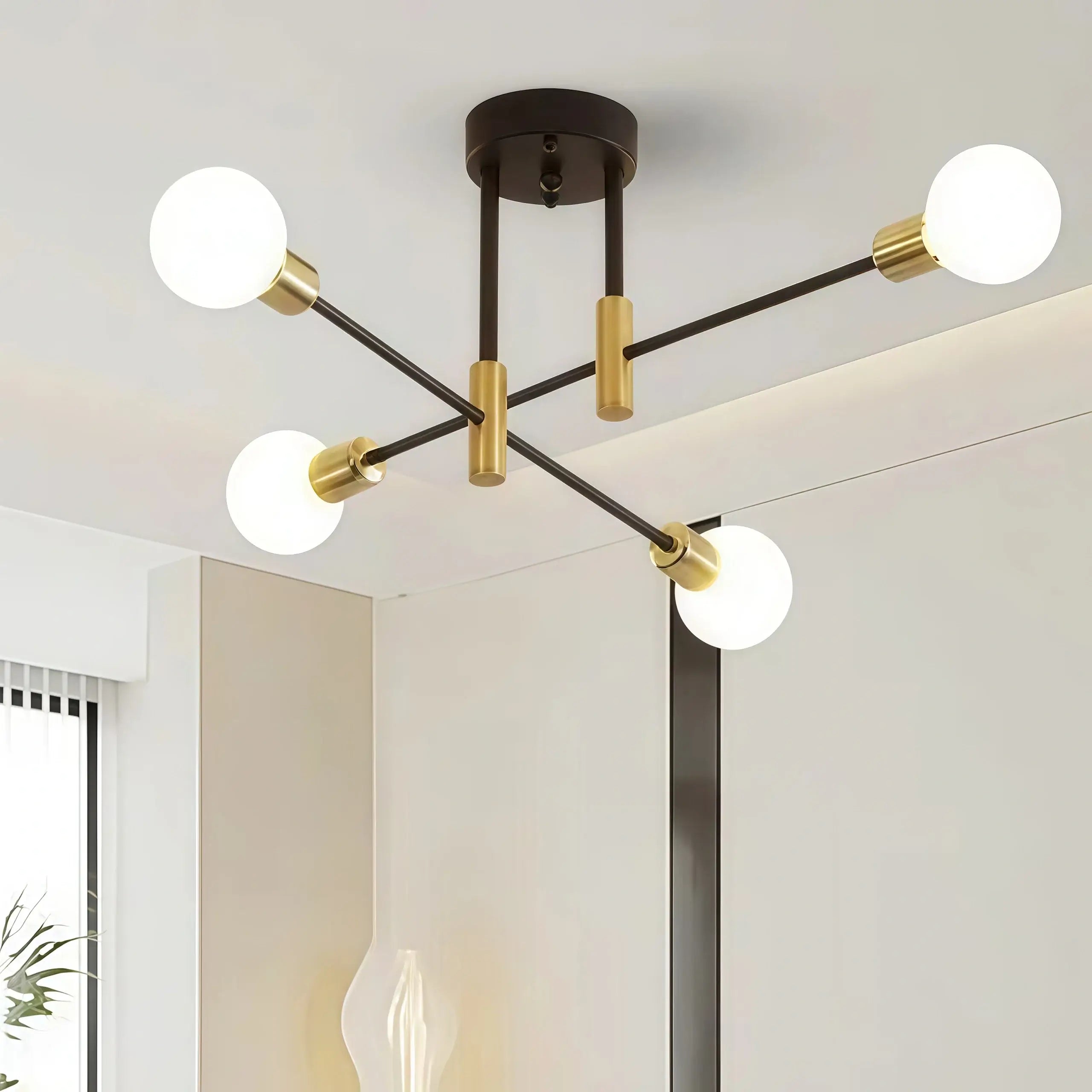 Modern Branching Chandelier