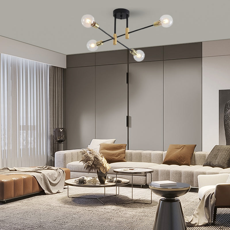 Modern Ceiling Light Branching Living Room 4-Head B