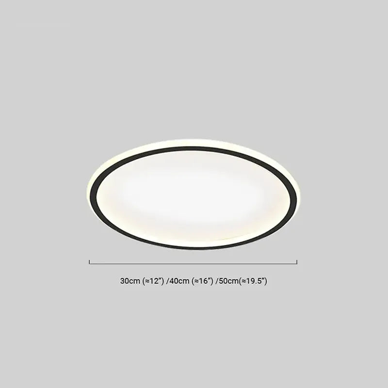 Modern Dimmable Round Ceiling Light Dimension