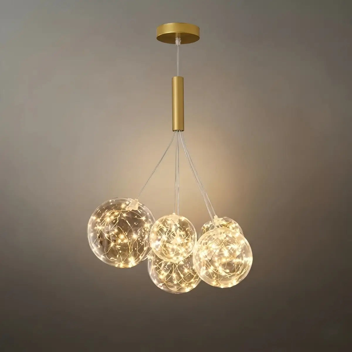 Designer Bubble Pendant Light — Clear Glass