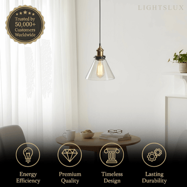 Irondale Industrial Glass Pendant Light