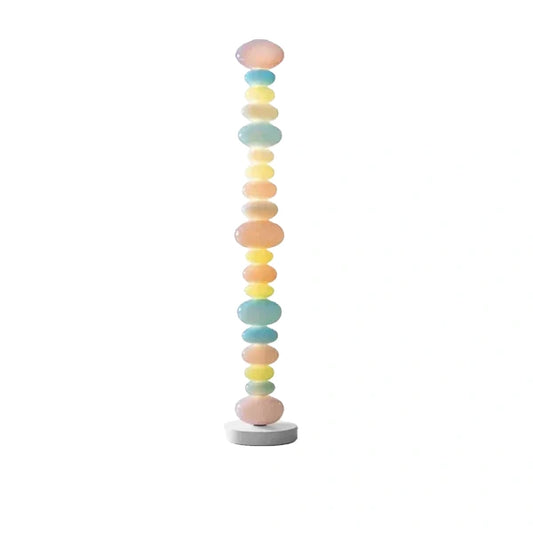 Vivara Art Deco Floor Lamp - Colourful Cylindrical Glass Design for Living Room