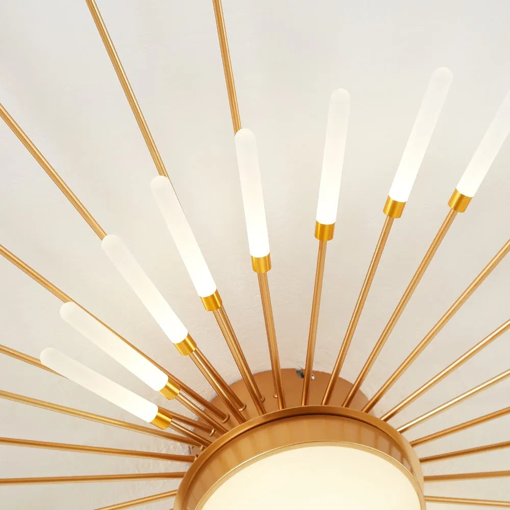 Nebula Modern Firework Ceiling Light – Gold /Black Dimmable light for Bedroom