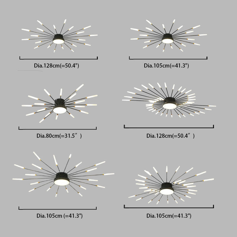 Minimalist Ceiling Light Fireworks has 6styles