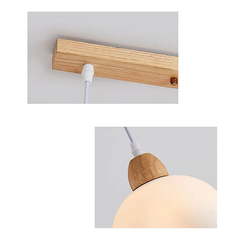 Nordic Pendant Light Flower Detail