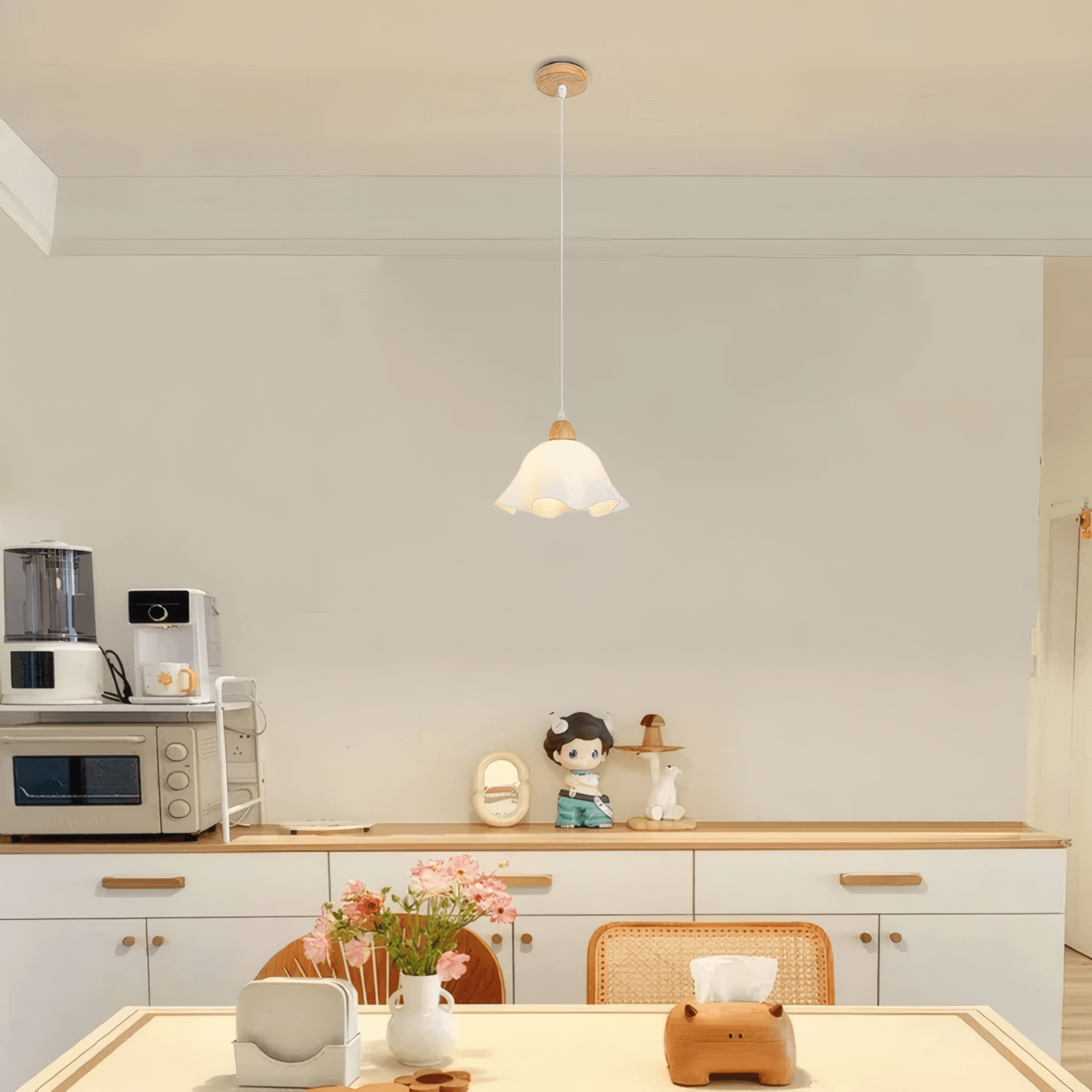 Nordic Pendant Light Flower Dining Room 1 Head