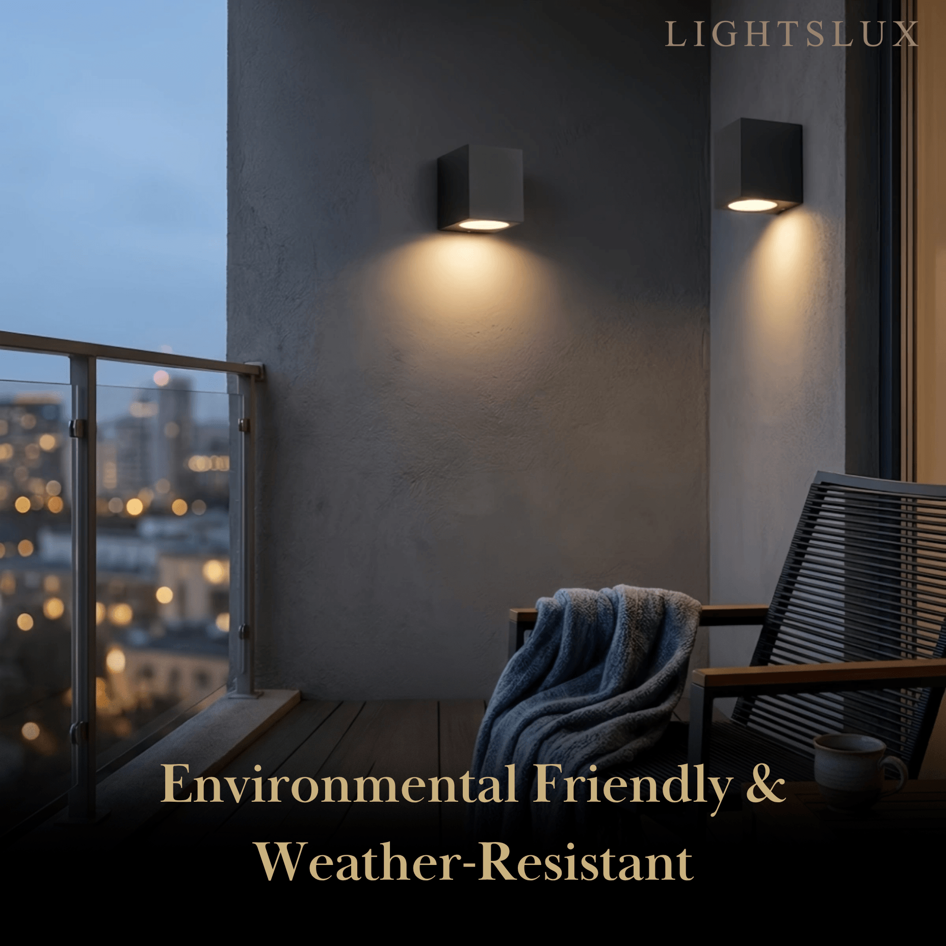 Minimalist Square/Cylindrical Outdoor Wall Lamp