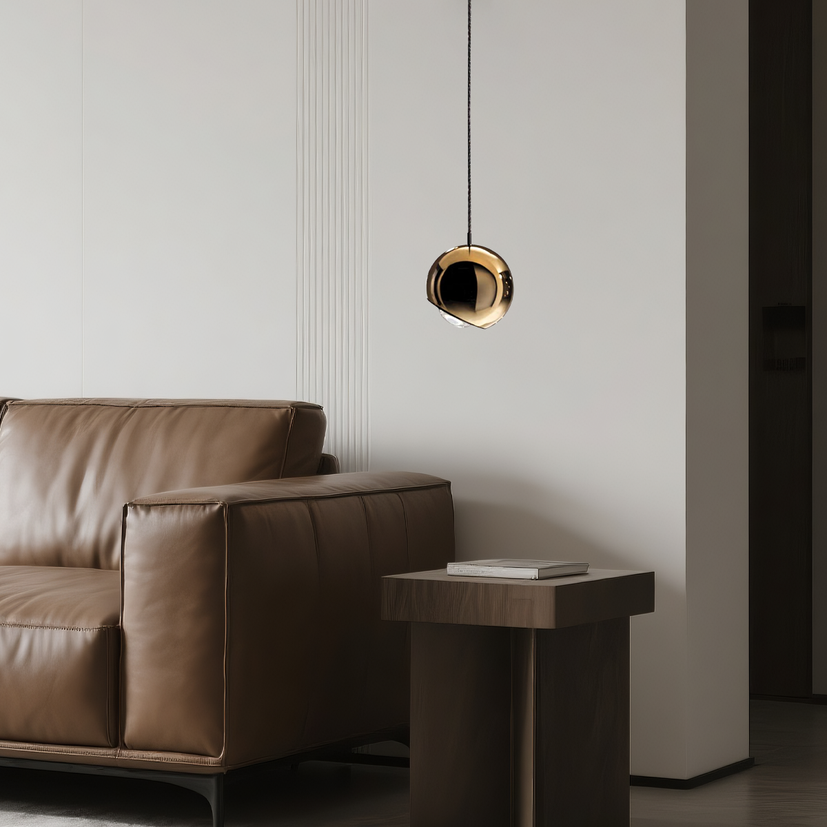 Excelis Modern Ball Pendant Light – Gold/Silver Metal/Acrylic for Bedroom/Dining Room