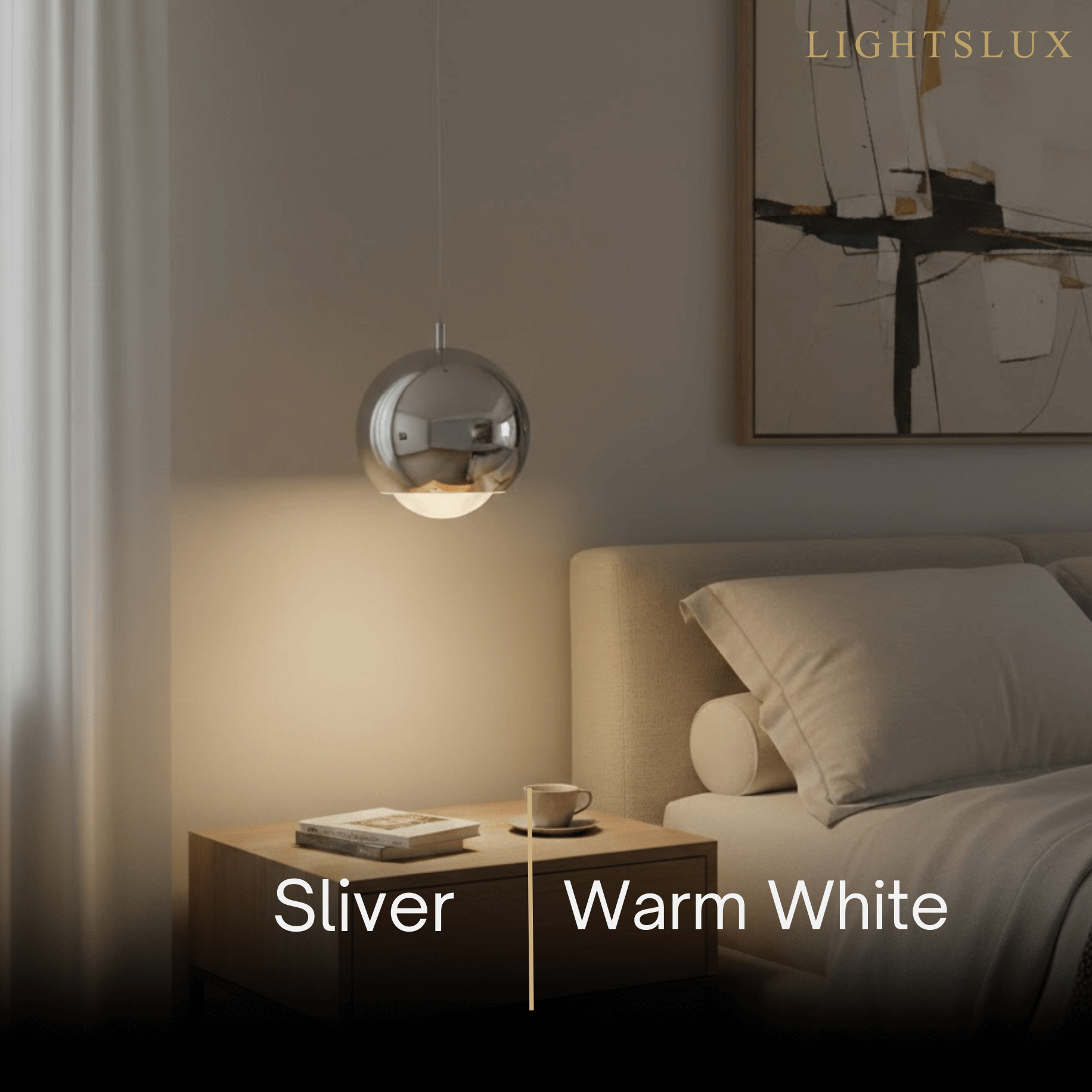 Excelis Modern Ball Pendant Light Gold/Silver Metal/Acrylic for Bedroom/Dining Room