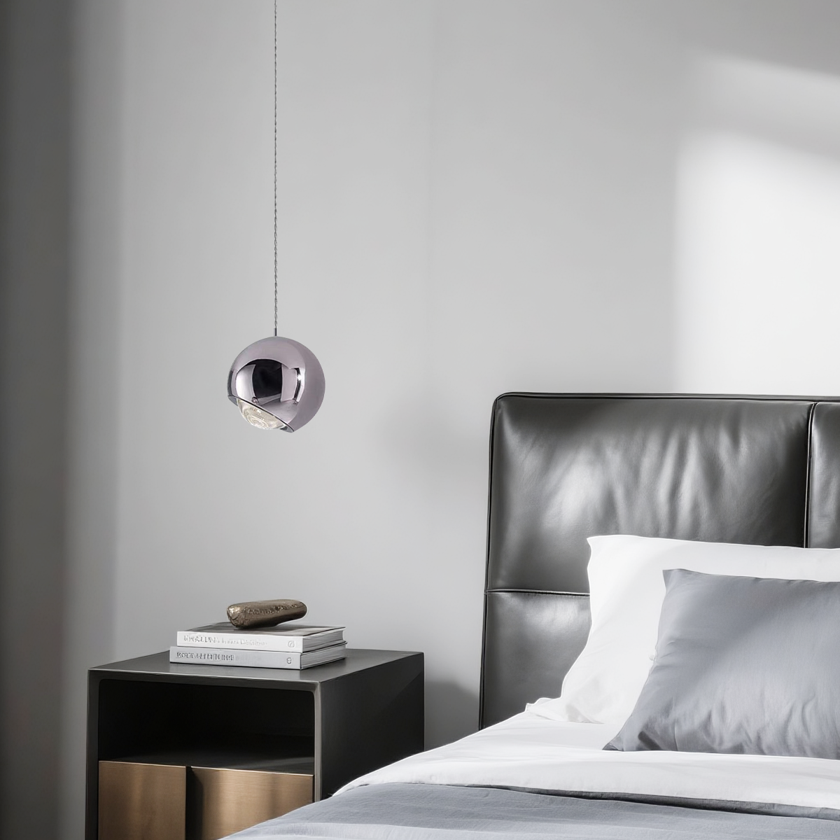 Excelis Modern Ball Pendant Light – Gold/Silver Metal/Acrylic for Bedroom/Dining Room