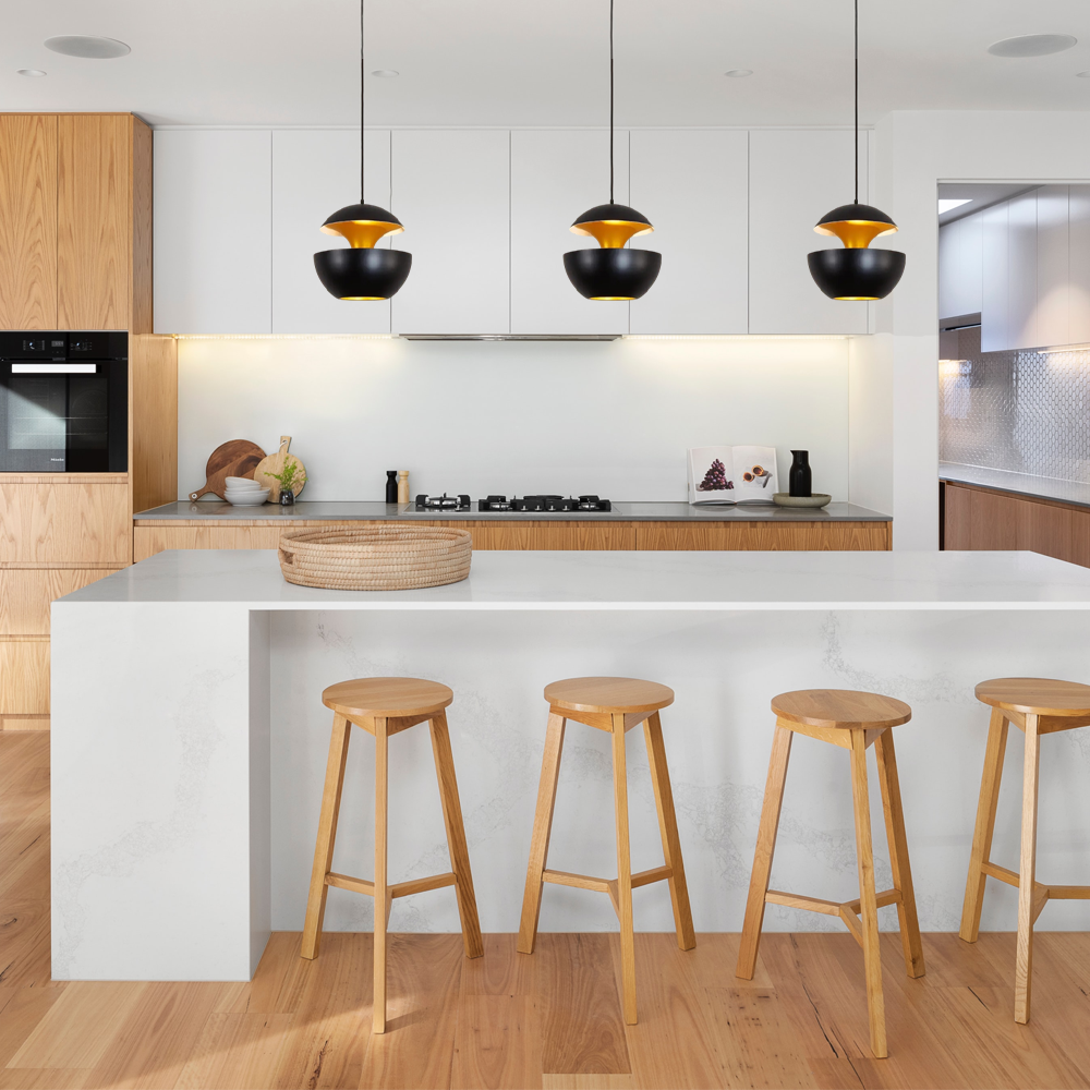 Modern Black Globe Pendant Light for Kitchen Island