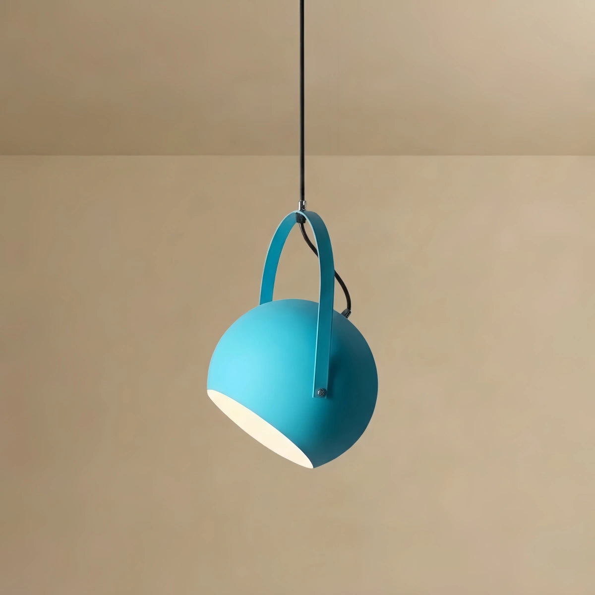 Art Deco Pendant Light — 5-Color Metal for Bedroom