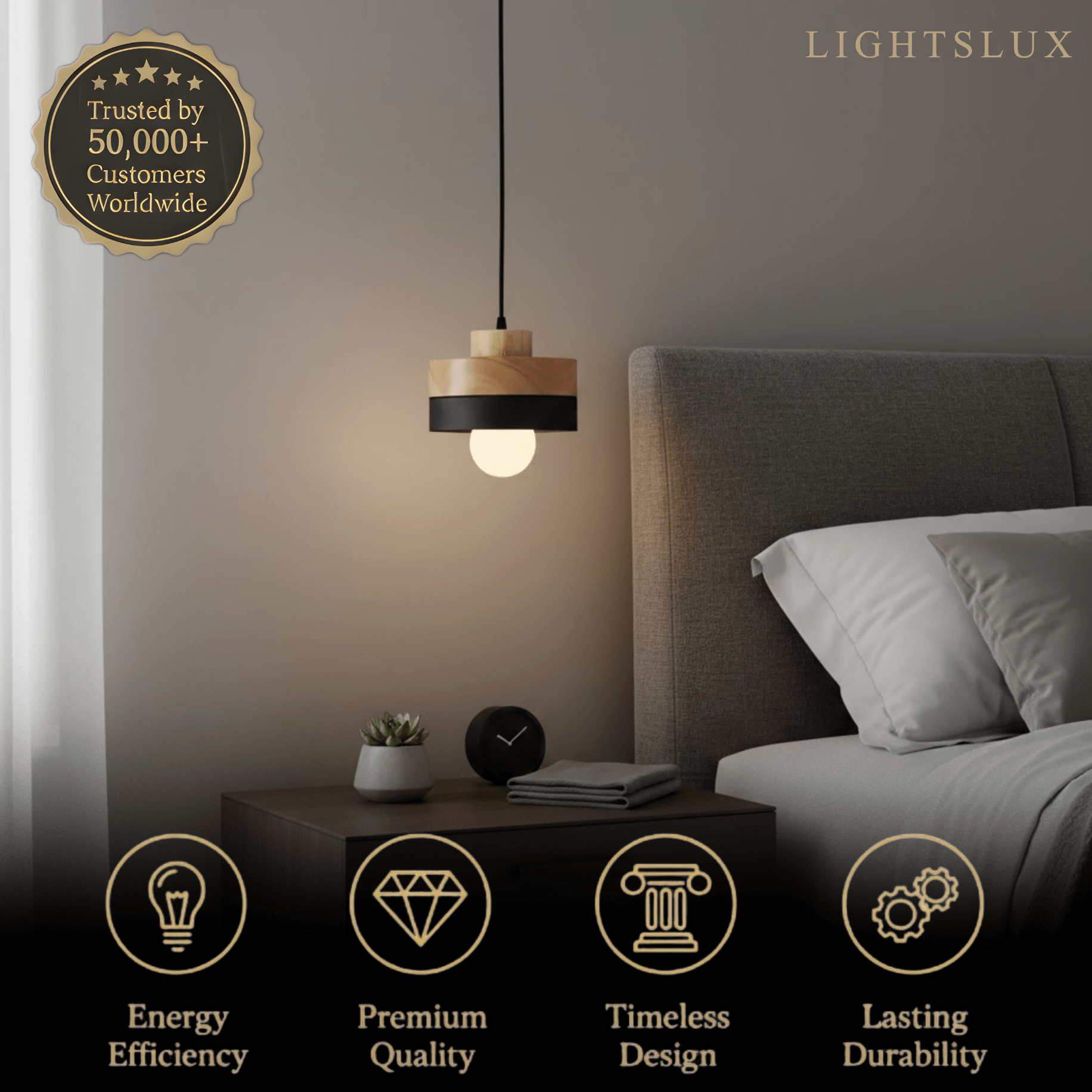 Modern Square/Round Pendant Light
