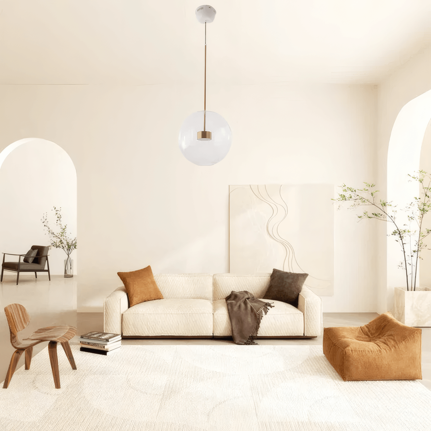 Modern Pendant Light Bubble Living Room 1 Head A